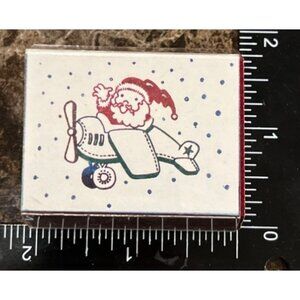 VTG 1992 A Stamp In The Hand Co. Rubber Stamp With Angel & Horn Design Christmas